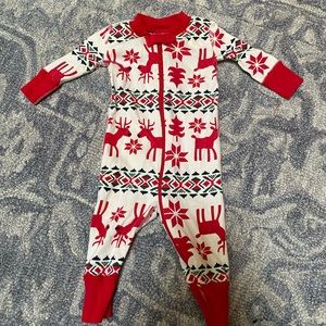 Hanna Andersson Christmas jammies size 0-3 months